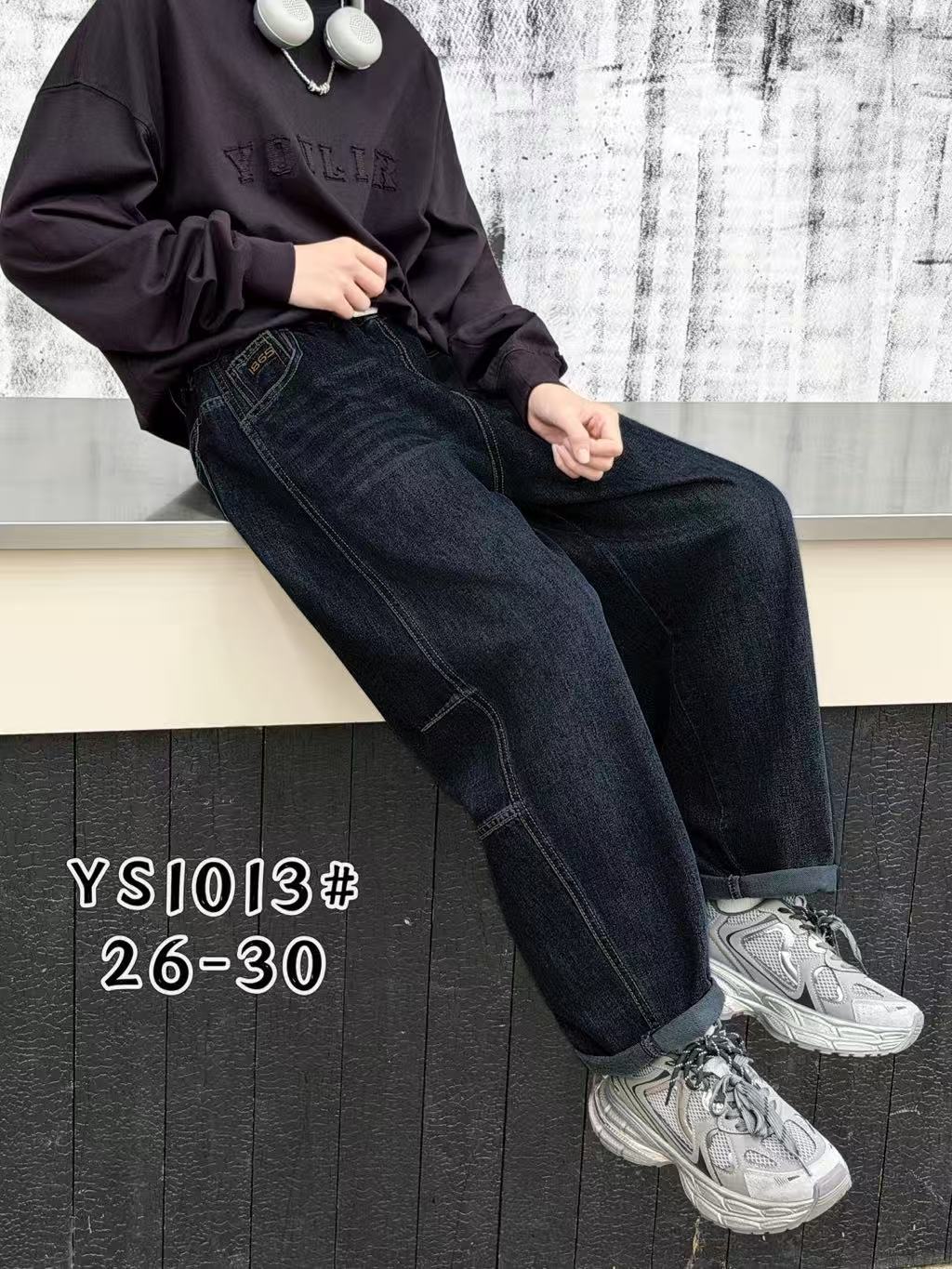 YS1013 男童宽松牛仔裤